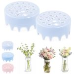 Silicone Blossom Grid Flower Arranger Flexible Spiral Floral Stem Holder Flower Frog & Water Proof Reusable Arranging Organizer