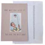 Paper Gift Card And Envelope Slice It Brown