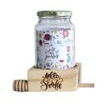 Honey Jar Wooden Display