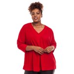 Donnay Plus Size Easy Knit Tunic New Red