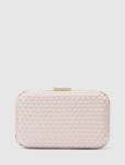 Savannah Satin Weave Hardcase Clutch - 0 Nude