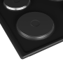 Defy 60CM Slimline Solid Hob Black Ncp