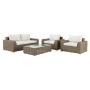 Ayamo Wicker Patio Set 4 Piece Natural