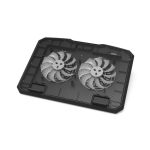 Port Ergonomic Notebook Cooler Pro With Dual Fans And USB Ports