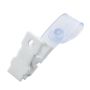 20 Pcs Plastic Id Card Name Tag Holder Badge Strap Clip White Clear