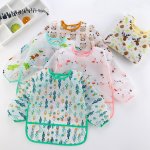 1PC Waterproof Dining Bib Cartoon Washable Bib Feeding Smock Easter Gift
