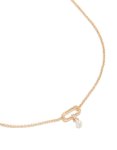 Goldair Gold Oval & Pearl Pendant Necklace