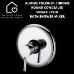 Almere Polished Chrome Round Single Lever Bath Shower Mixer