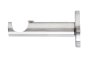 Decor Depot 25MMSTEEL Rod Single Contemp Bracket - Silver