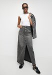 Superbalist Column Denim Maxi Skirt - Sulphur Black