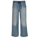 Wide Leg Denim Pants - Denim Blue L xl