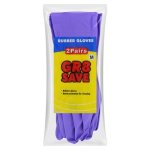 GR8 Save Rubber Gloves Medium 2 Pack