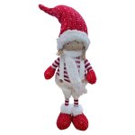 Plastic Standing Girl With Knitted Dungerees 40CM