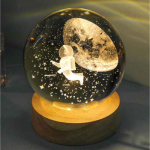 Crystal Ball Night Light - Astronaut White