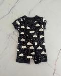 Cotton On Black Rain Clouds Baby Grow 0 3M