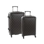 POLO Double Pack 2 Piece Large Luggage Set Black