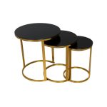 Black Halo Coffee Table Trio MWCTG16