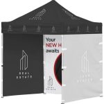 Ovation Sublimated Gazebo 2M 2M Petite Frame 3 Full-wall Skins