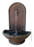 Barok Light Weight Wall Mounted Water Feature - Rust