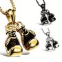 1PC Boy Boxing Pendant Necklace Punk Hip Hop Gloves Pendant Necklace Party Gift