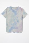 Cotton On Poppy Short Sleeve Graphic Print Tee - Blush Pink barber Blue Tie Dye