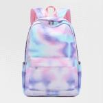 Student Tie-dye Backpack Pink And Purple Universe