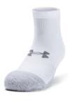 Adult Heatgear Lo Cut Socks 3-PACK - White White Steel XL