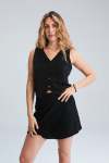Cali Wrap Skirt - Black - M-l