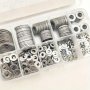 Ultimate Stainless Steel Flat Washer Set - 80-580pcs Sizes M2-M10 Ideal For Screws & Bolts Durable Fender Washers Perfect For Home & Industrial Use