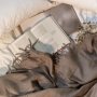 Woollen Blend Blanket THROW - Ivory