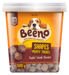 Beeno Dog Treat Steak Shapes 500G