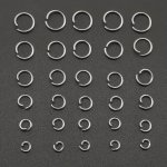 100PCS 304 Stainless Steel 1.0 Thickness 5MM 6MM 7MM 8MM 9MM 10MM Jump Ring Open Ring Circle Necklace Bangle Connector Accessori
