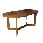 Gelato Dining Table - 10 Seater 2400MML X 1100MMW X 770MMH American Oak Clear Varnish