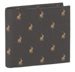 Polo Signature Billfold With Coin Section Brown