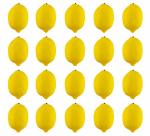 Jedfore Artificial Lemons Simulation Lifelike Small Lemons Fake Fruit For Home Kitchen Wedding Party Decoration Photography 20PC