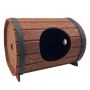 Assembled Wine Barrel Cat Bed 40X28X7CM Pet Cave For Indoor Cats