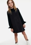 Embellished Denim Dress - Black