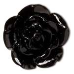 Black Flower Jibbitz - Multi Osfa
