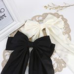 2PCS Adorable Elegant Bow Hair Clips Simple Classic Long Tassel Exquisite Hair Barrettes Women Girls Daily Party Outdoor Decors