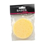 Basics Cosmetic Sponge Cellulose Yellow 2 Pieces