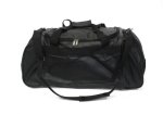 Classic Pu Leather Duffel With Shoulder Strap Black - Ys Travel S