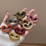 8PCS Cute Heart Hair Clips Set - No-crease Versatile Side & Bangs Accessories For Women And Girls