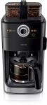 Philips 1.2L Grind & Brew Coffee Maker - Black silver HD7762 00