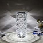 Crystal Rose Diamond Touch Lamp