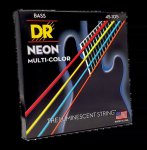 NMCB-45 Hi-def Neon Multi-color K3 Coated Bass Guitar Strings - .045-.105 Medium
