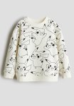 Printed Sweatshirt - White pok Mon