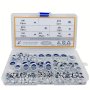 188PCS 304 Stainless Steel Lock Nut Assortment Kit Perfect For Lock Washers Metric Nylon Insert Lock Nuts M3 M4 M5 M6 M8 M10 M12.