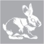 Stencil Vintage Rabbit