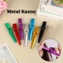 Premium Aluminum Kazoo With 5 Diaphragms - Compact Durable & Easy-to-play For Guitar Accompaniment