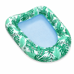 Inflatable Mesh Pool Float Lounger Green Leaf
